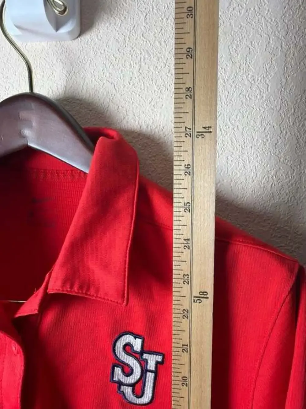 Nike Dri-FIT Womens Red St.‎ John's University SJ Athletics Polo Shirt Large